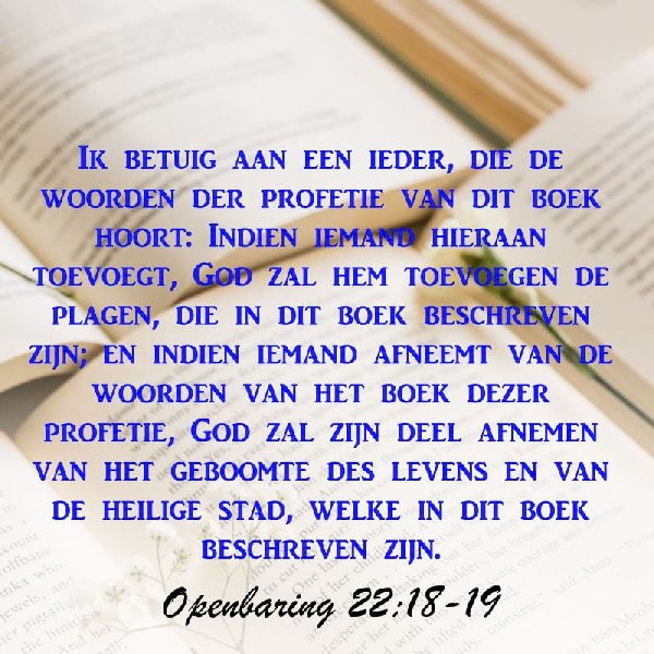 Openbaring 22:18-19