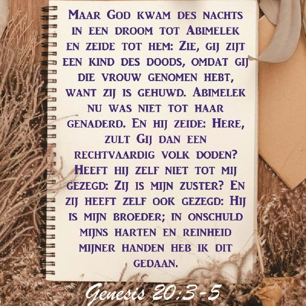 Genesis Genesis 20:3-9